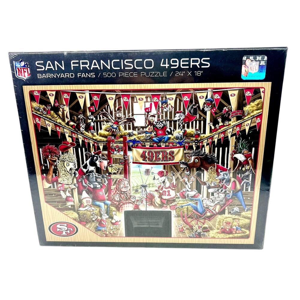 NEW YouTheFan NFL Barnyard Fans 500pc Puzzle San Francisco 49ers SEALED M3